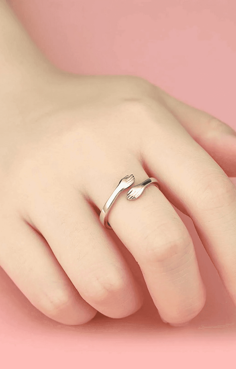 925 Sterling Silver Hug Ring